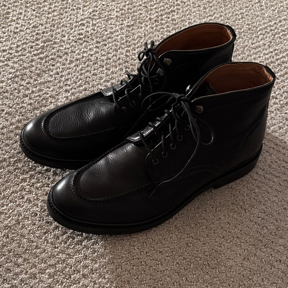 Warfield & Grand Other - Warfield & Grand Ogden Dark Leather Lace-Up Boots